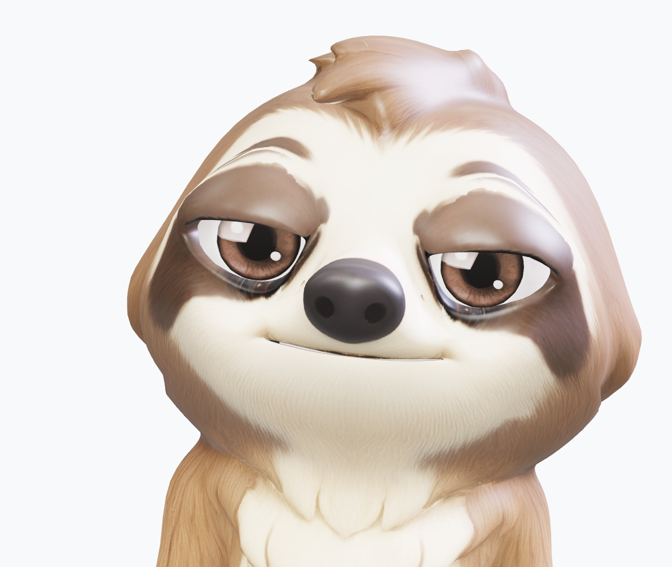 Story Avatar, a friendly animated sloth character